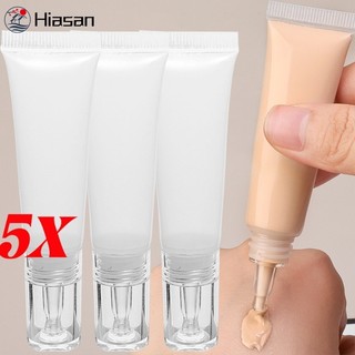 Frascos Recarregáveis De 5 Unidades Com Tampa-Frasco De Armazenamento De Creme De Base-Recipientes De Amostra Cosmética-