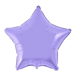 Balão de Festa Metalizado 20" 50cm - Estrela Lilás Baby - 1 unidade - Flexmetal - Rizzo
