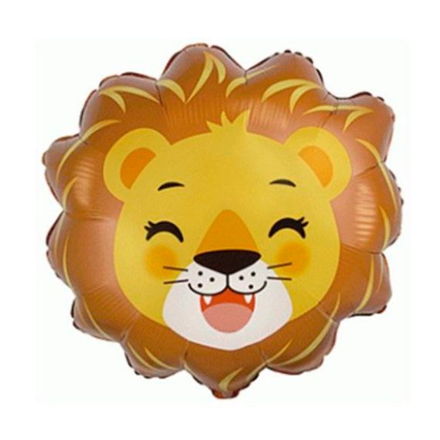 Balão de Festa Metalizado 23'' 58cm - Leão Head - 1 unidade - Flexmetal - Rizzo em Oferta na Shopee