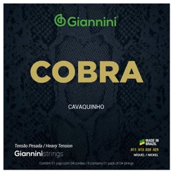 Encordoamento Cavaquinho Giannini Cobra GESCP Níckel Pesada 0.011