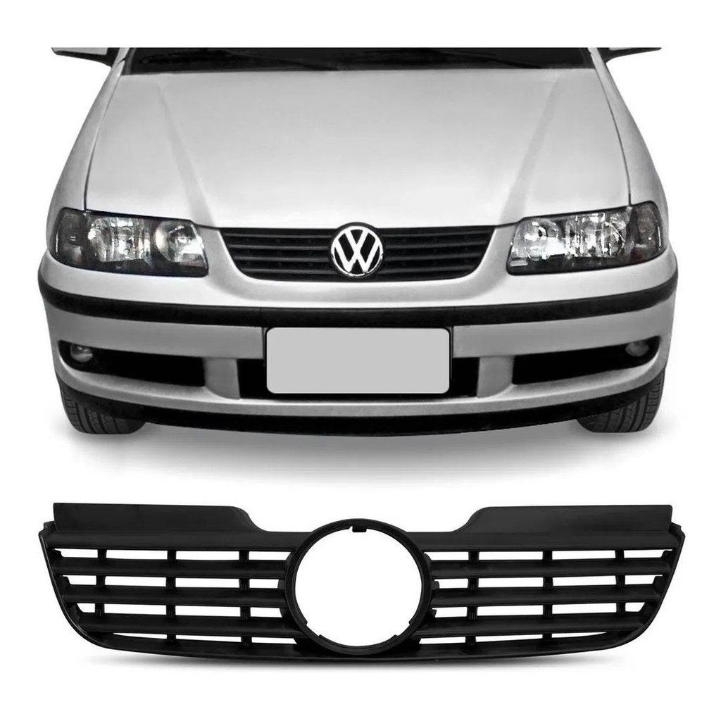 Grade Frontal Radiador Preta Vw Gol Parati Voyage G3 Fase 1