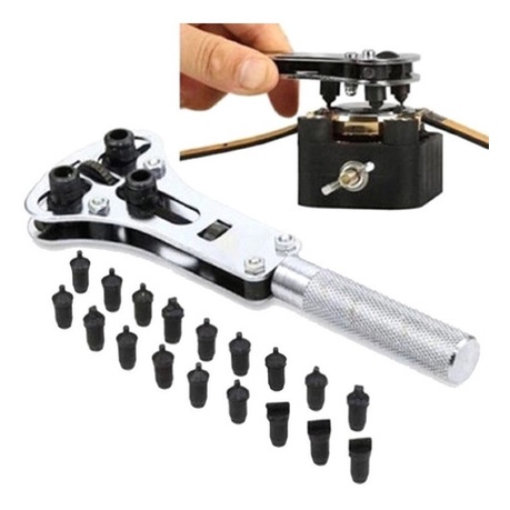 Chave Ferramenta 3 Pontas para Abrir Fundo De Relógio De 12 á 36mm