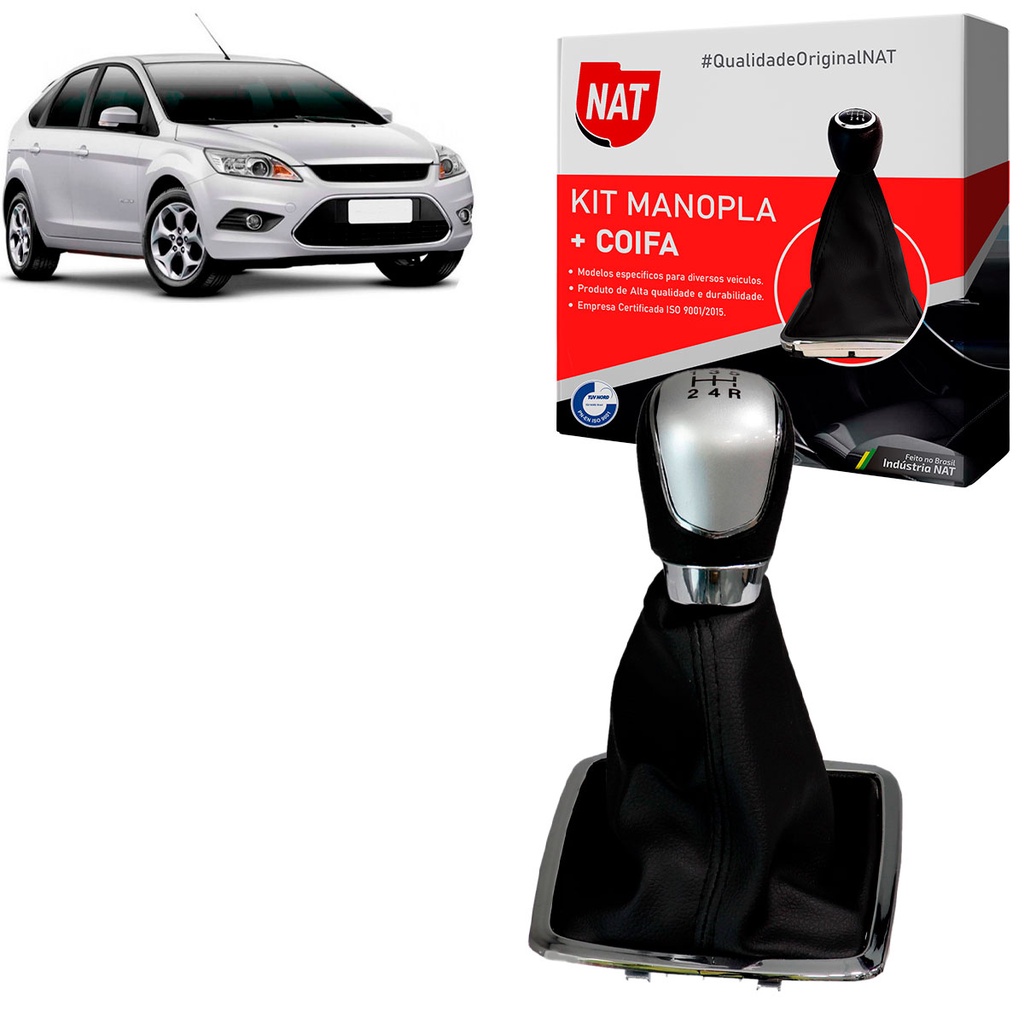 Manopla + Coifa  Focus 2009 Até 2013 - 5 Marchas em Oferta na Shopee