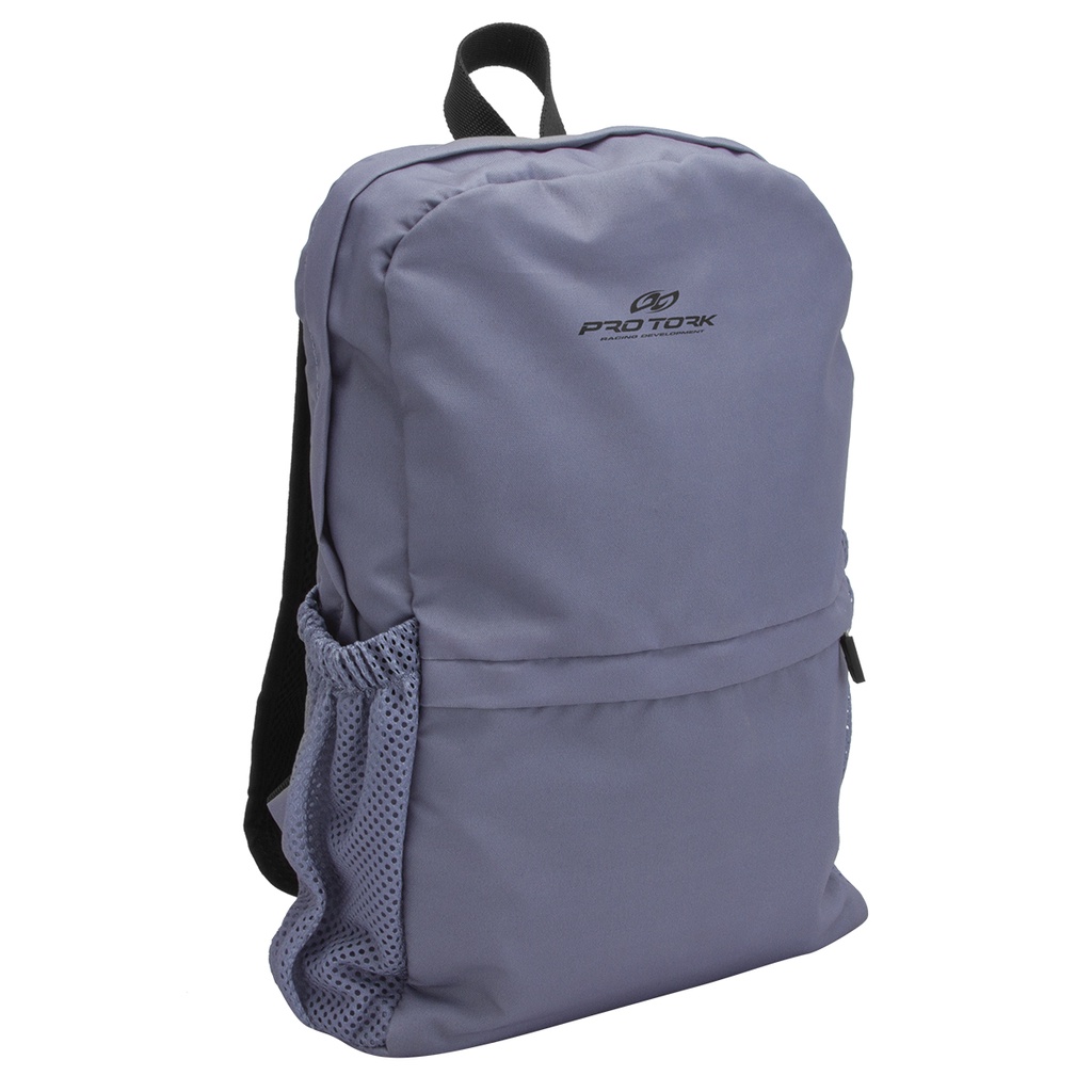 Mochila Bolsa Adulto Masculino Feminino Marca Pro Tork Gray Compartimento Notebook e Porta Canetas