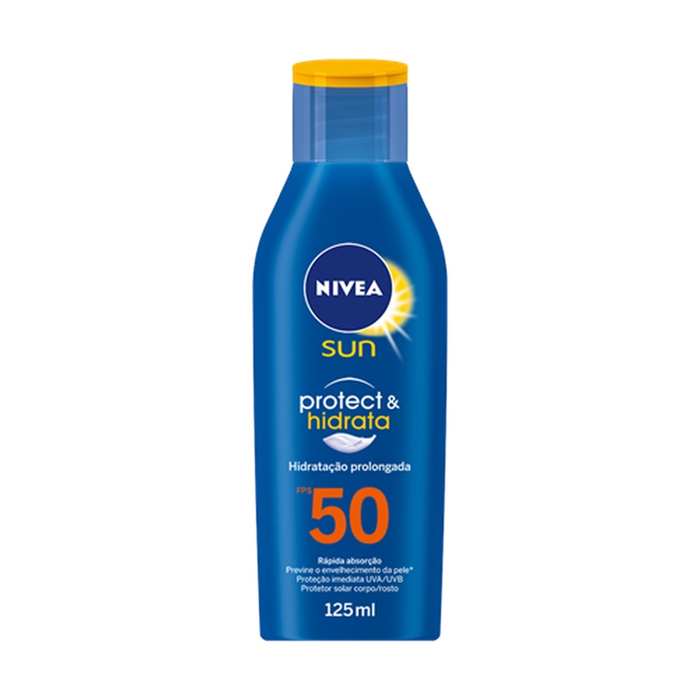 Protetor Solar Nivea Sun FPS 50 Protect & Hidrata 125ml