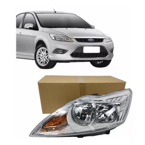 Farol Ford Focus 2009 2010 2011 2012 2013 Manual Cromado