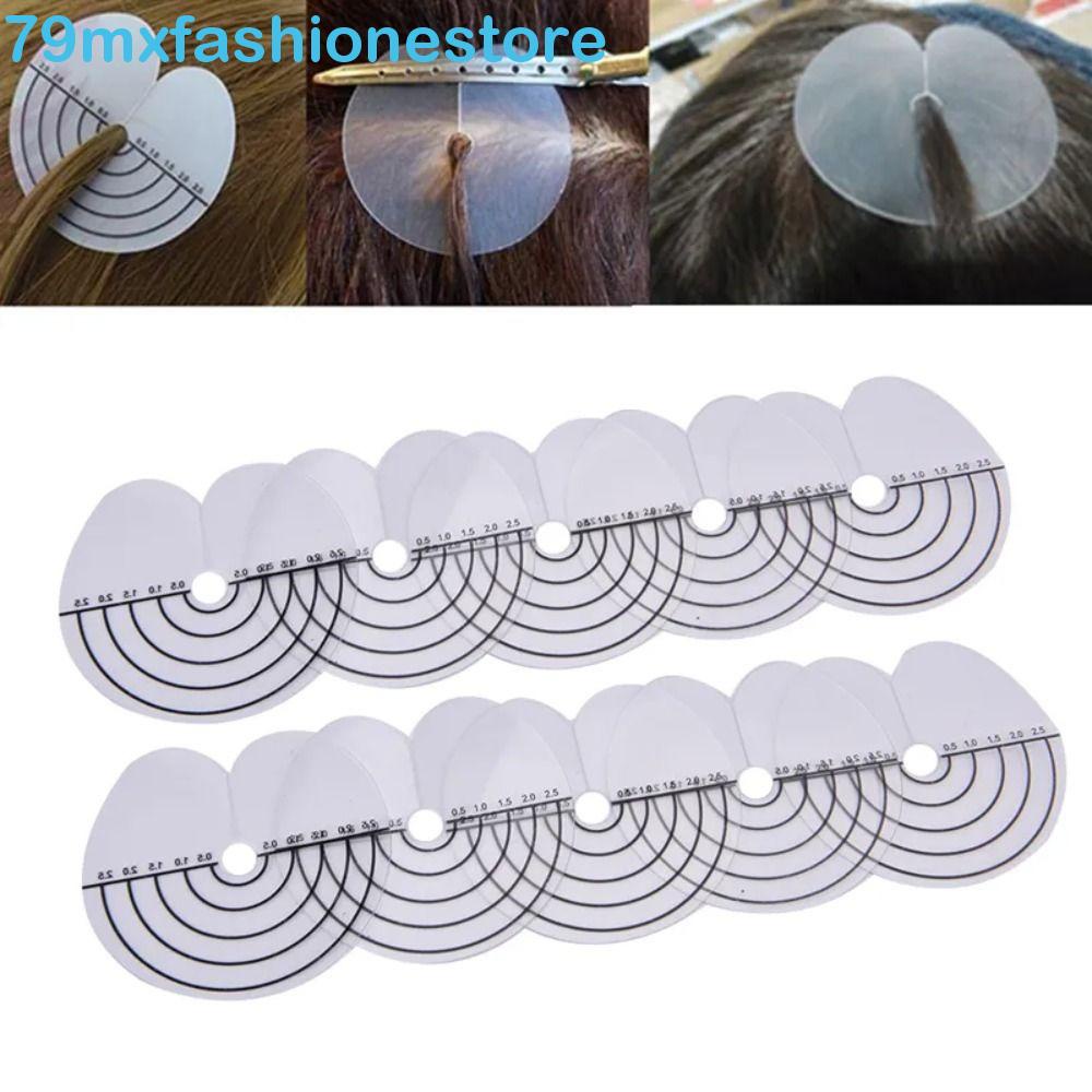 MXFASHIONESB 50 Pcs Blindagem Protetora , Ponta Da Marca Escala Folha De Isolamento Transparente , Extensões De Cabelo Duráveis Redondas De Protetores Térmicos Úteis Ferramentas De Estilo