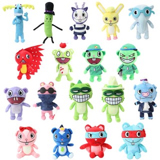HTF Happy Tree Friends Boneca De Pelúcia Flippy Fliqpy Cuddles Lumpy Nutty Flaky Soft Stuffed Toy Cartoon Figura Colecio