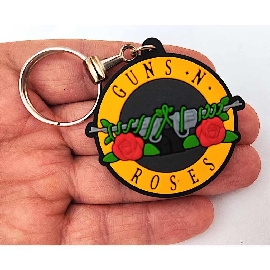Chaveiro Borracha Guns N Roses