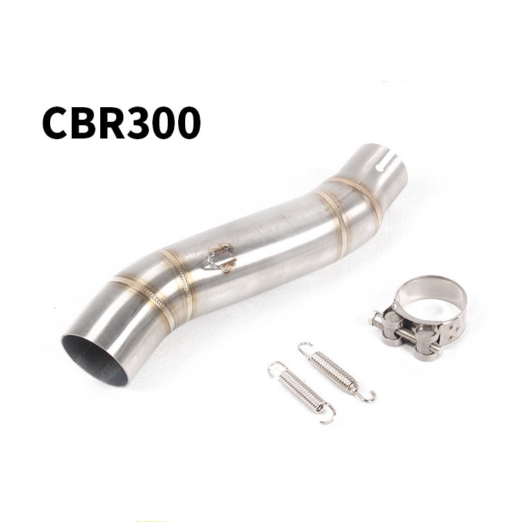 Motocicleta CBR300 CBR300R/F 2012-2017 Tubo Médio De Escape Encaixe 51mm Silenciador