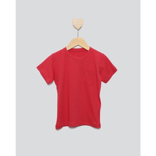 Camiseta Bebê Manga Curta Básica Vermelha