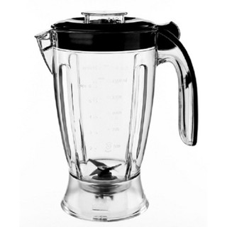 Copo de Liquidificador Serve Para Philips Walita Kitchen Ri7774 Ri7776 Ri7778 Cristal Tampa Preta