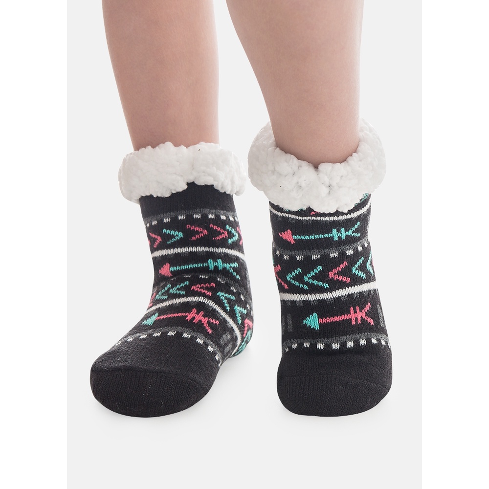 Meia Botinha Antiderrapante Menina Boho - Puket em Oferta na Shopee