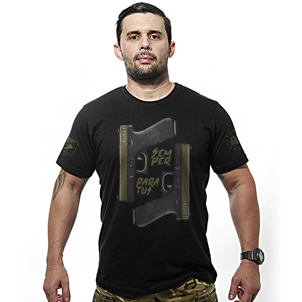 Camiseta Militar Concept Line Team Six Glock Semper Paratus