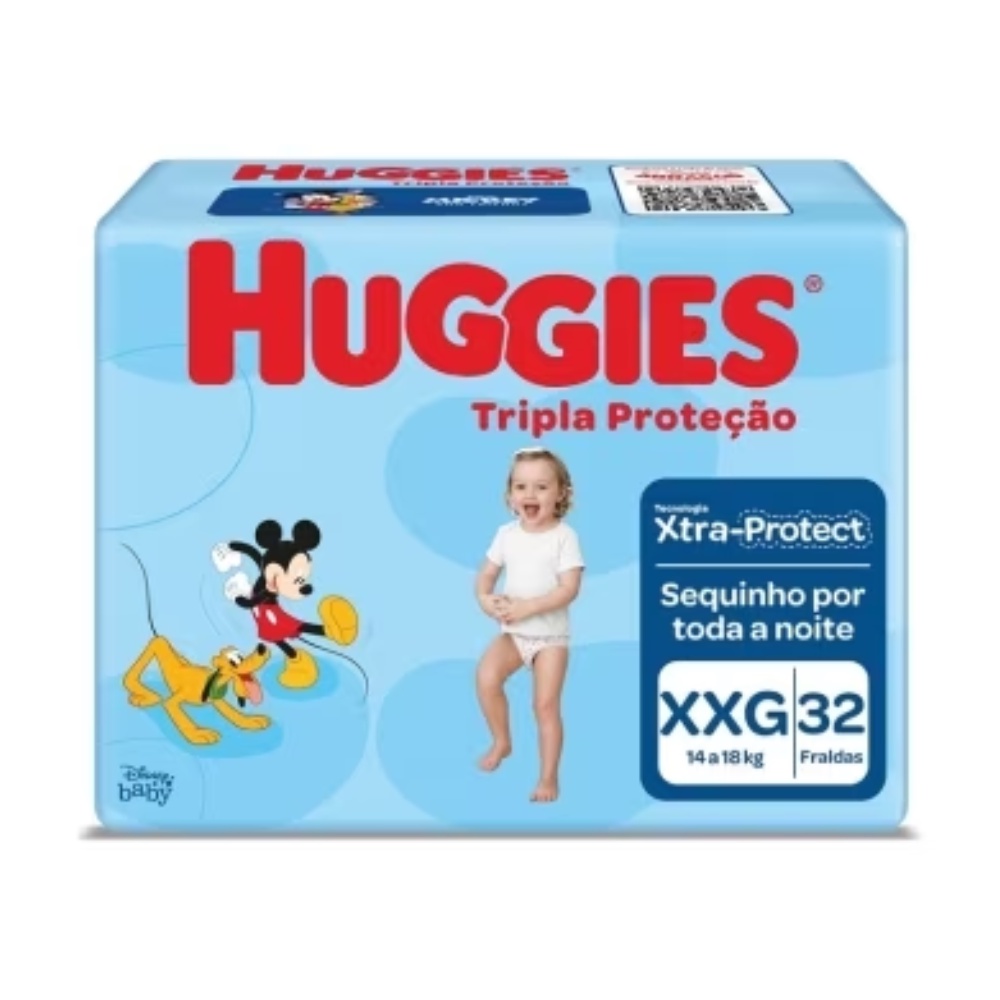 Fralda Huggies Tripla Protecao Mega 32Un Xxg Fralda Huggies Tripla Protecao Mega 32Un Xxg