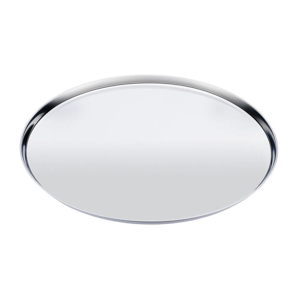 Forma de pizza 34 cm em aço inox com borda assadeira alta qualidade