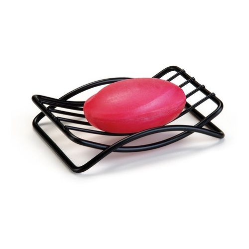 Saboneteira Em Aço Preto Porta Sabonete Banheiro Arthi em Oferta na Shopee