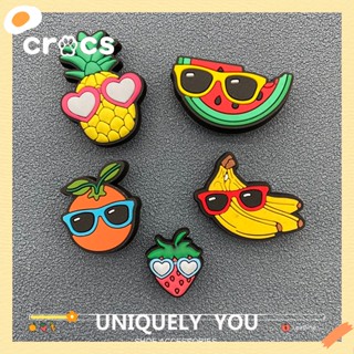 Crocs jibbitz Fivela De Sapato Furo Acessórios Para Charme DIY Desenho Animado Flor Óculos De Sol Frutas Série