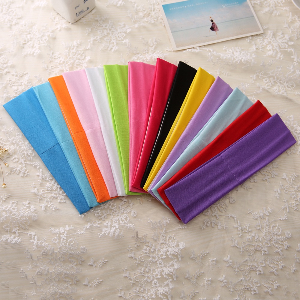 28pcs Yoga faixa Sports Headbands Para Mulheres Bandas De Cabeça Elásticas Macias Meninas Athletic faixinha fina academia