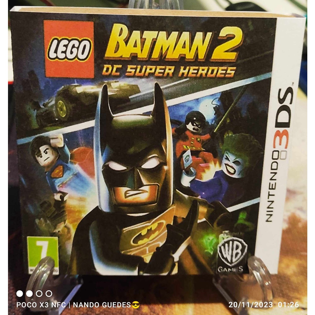 Jogo Lego Batman 2 Dc Super Heroes  Nintendo 3DS original+ berço+ luva repro Funcionando 100% Cartucho , game.