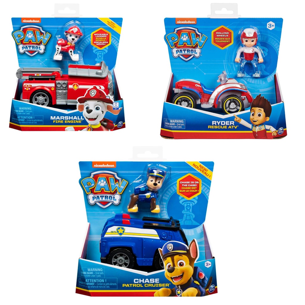 Kit Veículos Patrulha Canina Solido Chase Marshall Ryder Boneco Brinquedo em Oferta na Shopee