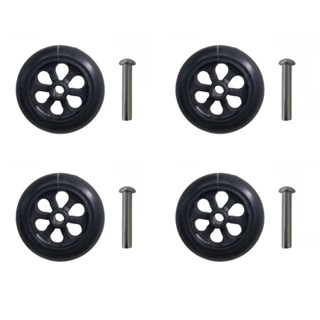 KIT 4 RODAS - 55x20x6 mm - PRETO