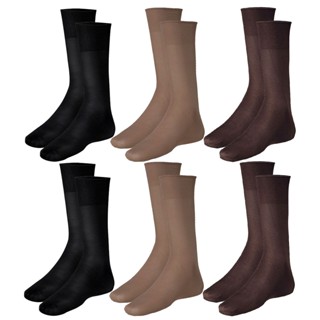 Kit 6 Meias Social Poliamida Masculina Adulto Selene