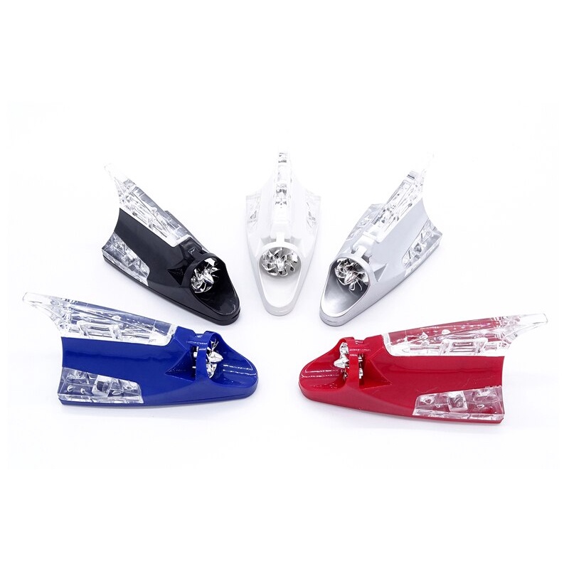 Antena De Barbatana De Tubarão Para Teto De Carro , ABS , Avisar Energia Eólica Única , LED Colorido , Flash , Luz Adequ