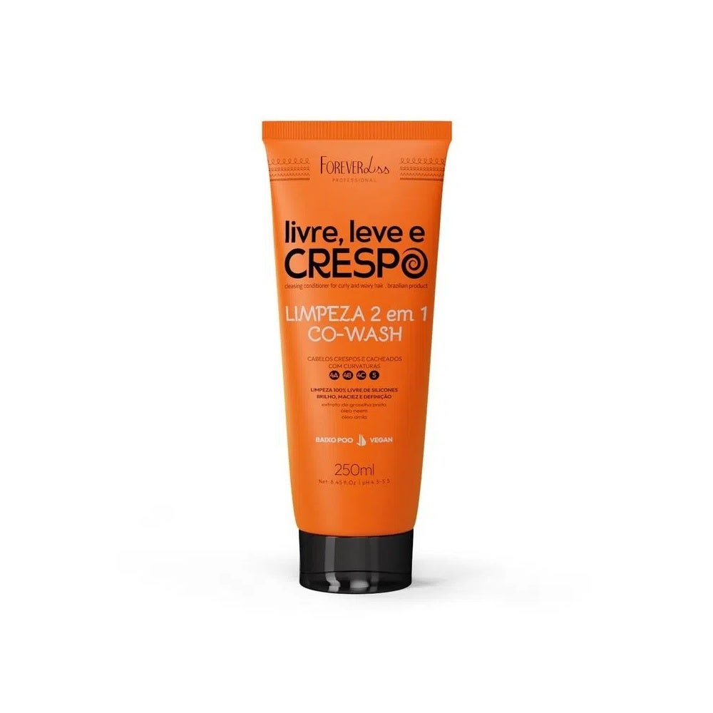 Shampoo Forever Liss Livre Leve E Crespo Co Wash 250ml em Oferta na Shopee