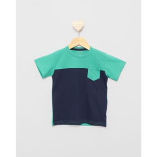 Camiseta Bebê Básica Com Bolso Verde