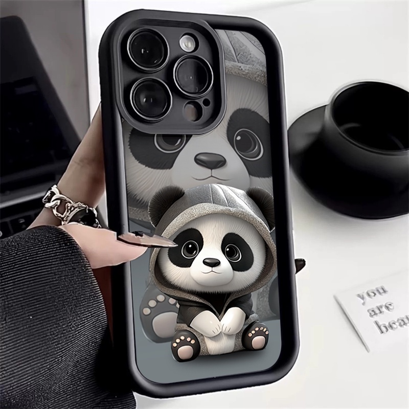 Desenho Fofo Panda Bebida Leite Chá Capa Para Xiaomi Redmi Nota 12 11 13 Pro Plus Turbo 3 11S 10S 10 9 13 12 12C 10C 13C Macia De Silicone À Prova De Choque