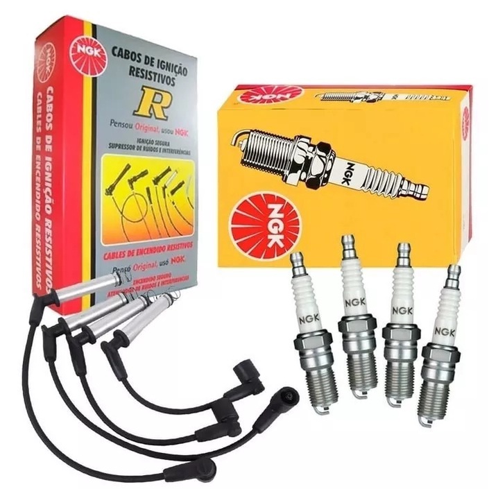 Kit Jogo Cabo E Vela Carro Fiesta 1.6 8v Flex Desde 2008 em Oferta na Shopee