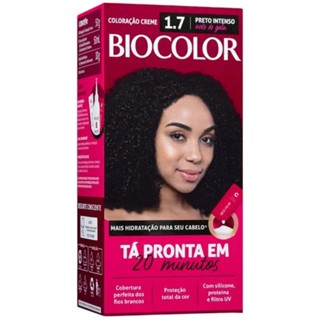 Tinta Coloração Creme permanente Preto Intenso 1.7 Biocolor