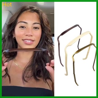 Hot Fashion Faixa De Cabelo Acrílica Com Design De Óculos Quadrada Encaracolada E Espessa