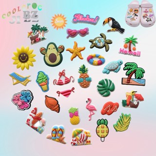 Flor De Sapato De Festa De Verão Jibbitz Para Crocs DIY Acessórios Pvc Decorativo Fivela Removível