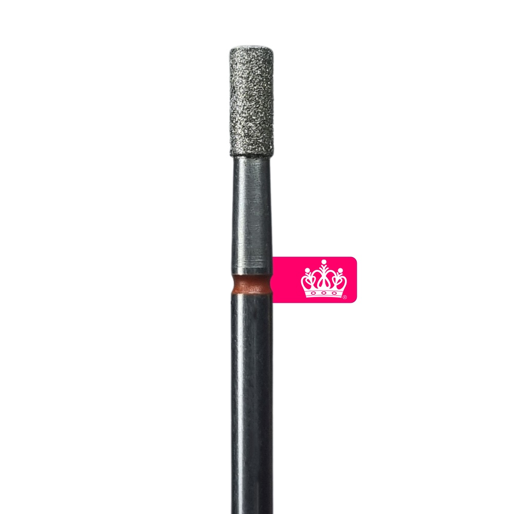 Broca Diamantada para Cutículas - Cilindrica Topo Reto - Vermelha - FA20R025-6 - Staleks Pro em Oferta na Shopee