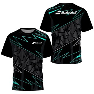 Camiseta masculina de secagem rápida Badminton Camiseta masculina de tênis Badminton Uniformes Vestuário de tênis Impresso de manga curta Esportes respiráveis
