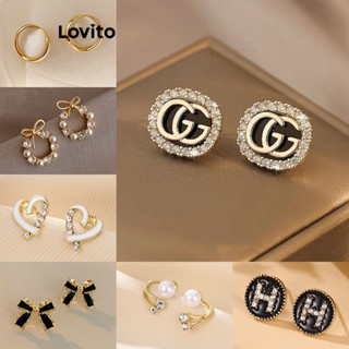 Lovito 1Pç Brinco Elegante S925 – Diversos Modelos para Mulheres LFA12517