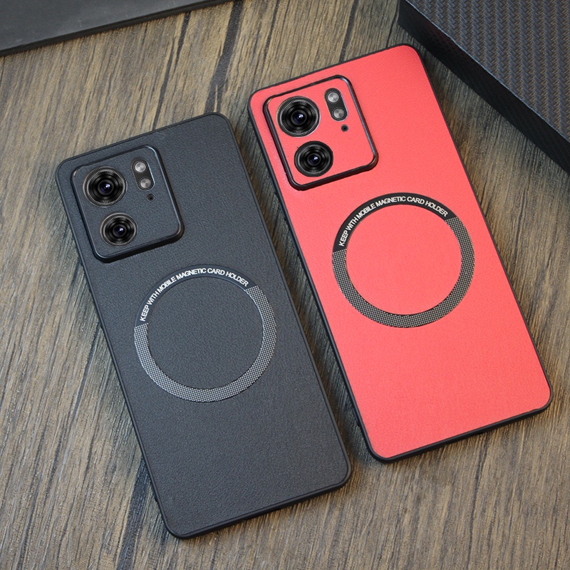 Para Motorola MOTO Edge 40 , 40 NEO Caso ELVEV Dropproof Luz Luxo Vintage Couro Do Plutônio Duro PC Telefone Capa em Oferta na Shopee