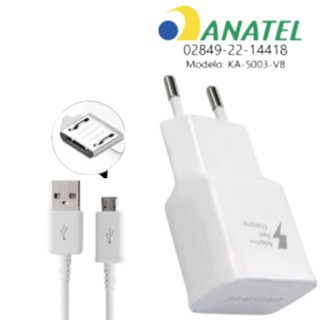 Carregador V8 TURBO Galaxy J2 Prime J3 J4 J5 Prime J6 J7 Prime A10 M10 A01 Core A02 Carregador Micro USB TURBO