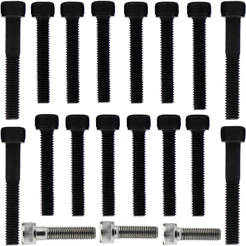 Kit parafusos aço liga tampa motor lateral esquerda+direita YBR125 Factor XTZ125 2000 a 2016