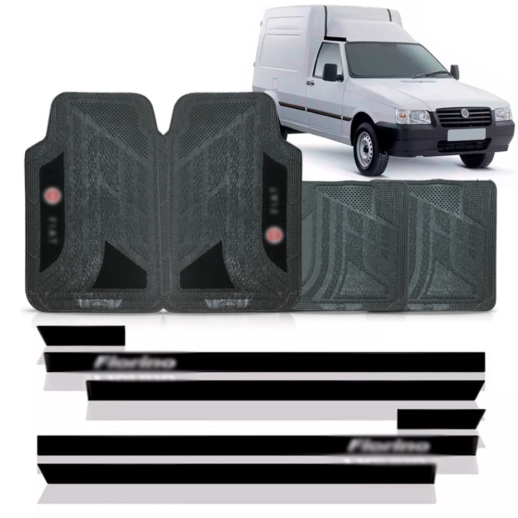 FRISO LATERAL FIORINO PERSONALIZADO (LONGA) + JOGO TAPETE