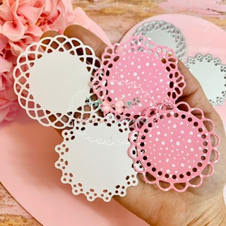Faca de Corte e Relevo Scrapbook Faquinha Círculos Rendados Escalopados 6cm em Oferta na Shopee