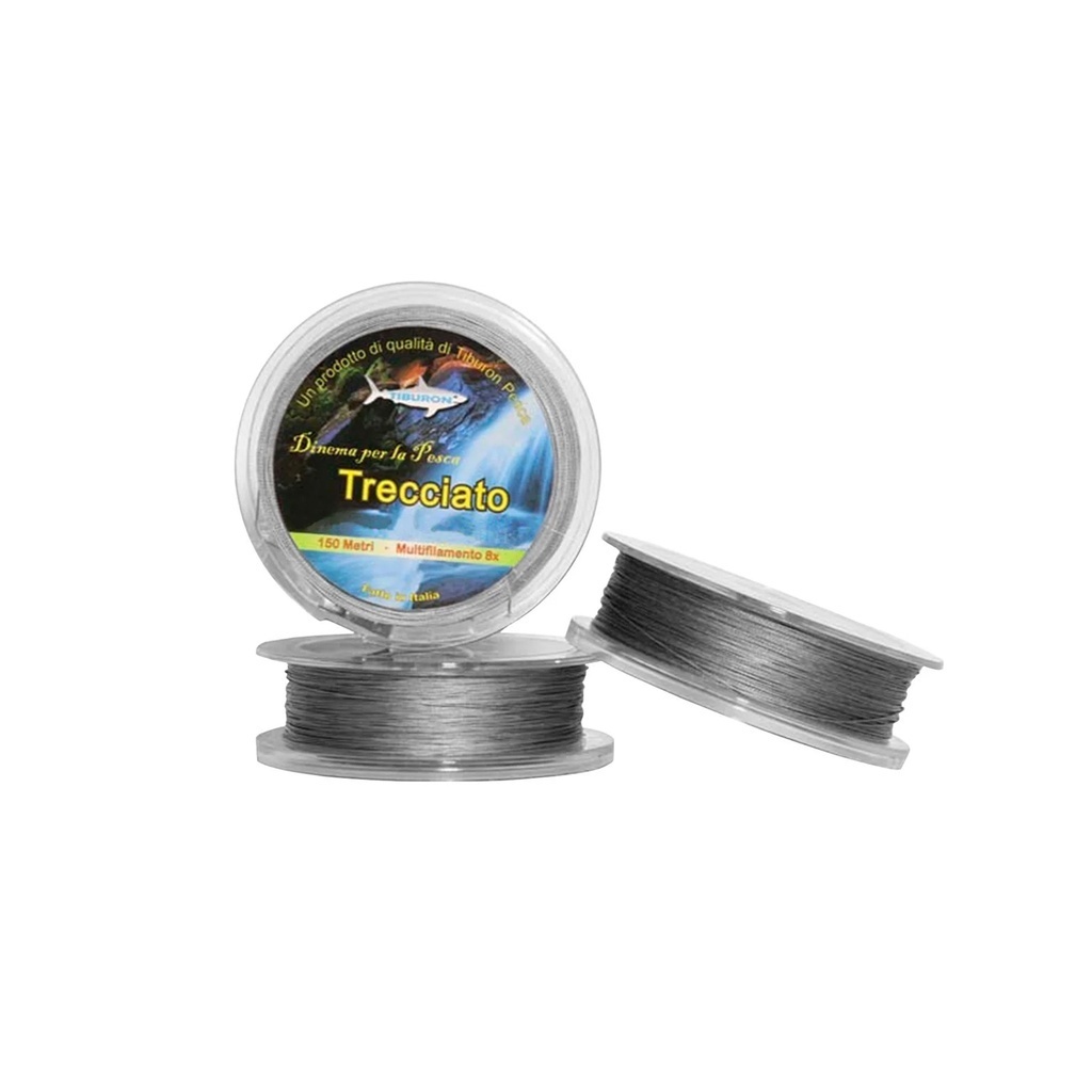 Linha de Pesca Multifilamento Trecciato 8 Fios 150m - Tiburon