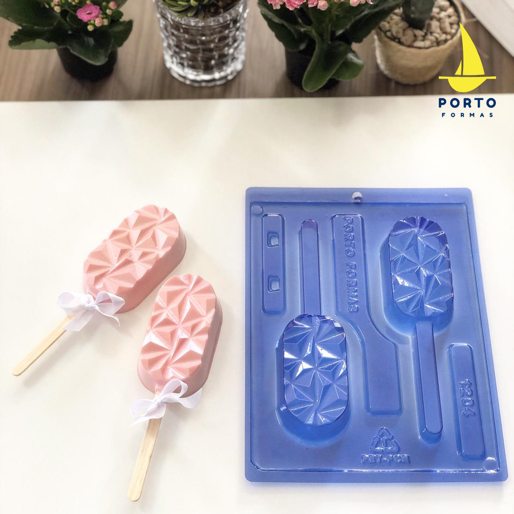 1 ~ 5 Forma Popsiche Geometric Paleta Silicone Porto Especial 3 Partes P1204 em Oferta na Shopee