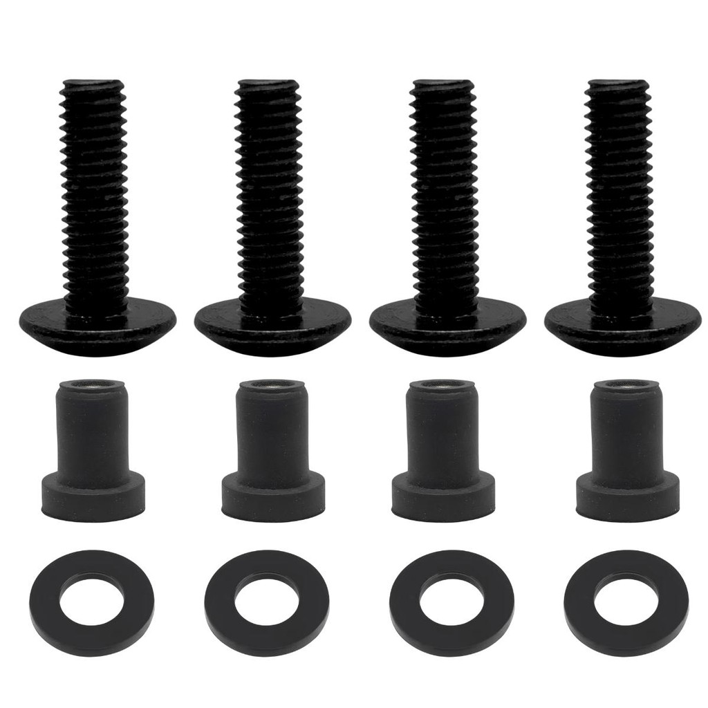 4 Parafuso + Bucha Bolha Acrílico Nmax160 2016 A 2024 — imagem 2 de 2