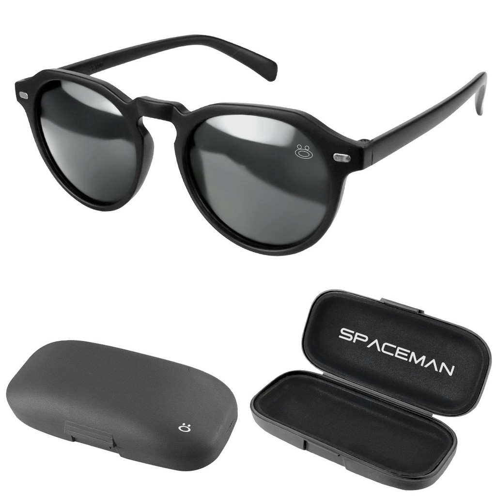oculos sol masculin casual verão proteção uv vintage + case estiloso black piano acetato Polarizado