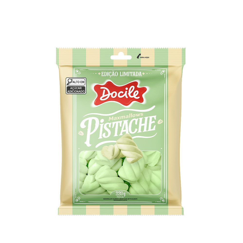 Marshmallow Pistache 220g - Docile em Oferta na Shopee