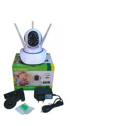 Câmera Ip Robô 3 Antenas Wifi I Ravermelho Rotativa 360º 720p Vigilância Residencial Inteligente - Miniatura 2