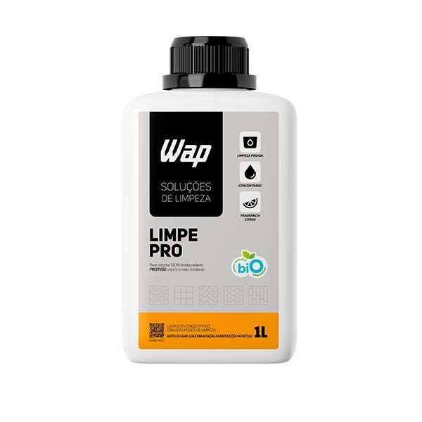 WAP Limpe PRO 1L Detergente Concentrado para Limpeza Pesada de Pisos